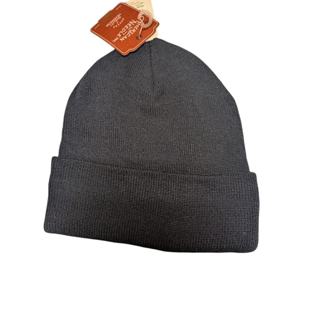 NEW aMERICAN nEEDLE FISHERMAN Beanie Hat Knit Hat Unisex One Size Ribbed Folding
